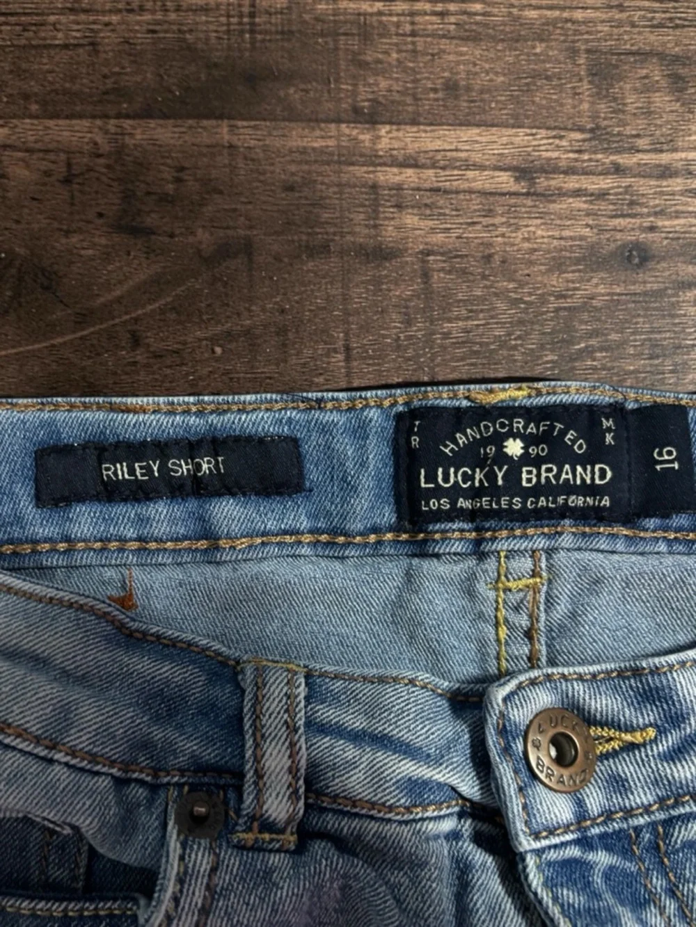 Lucky Brand Girl’s Light Blue Distressed Denim Shorts Size 16